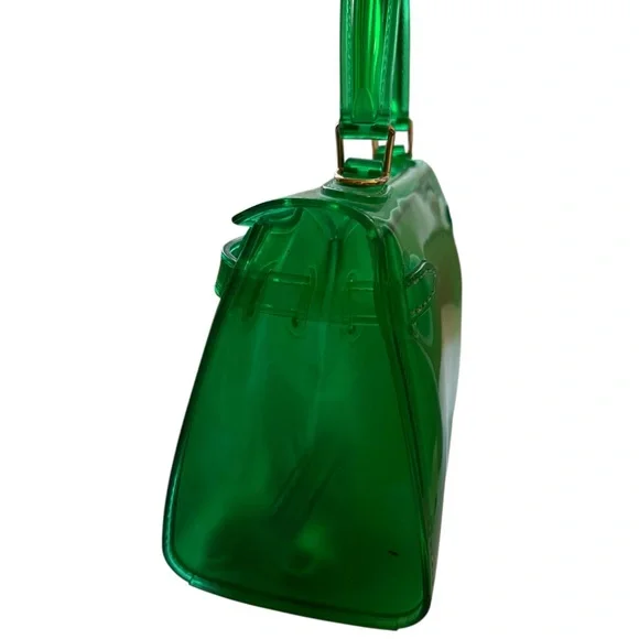 Green Transparent Handbag - Picture 5 of 5